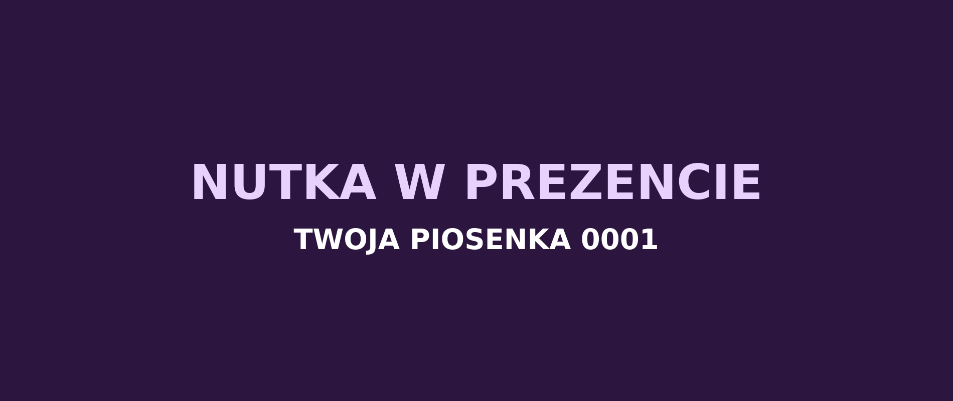 Baner utworu testowego