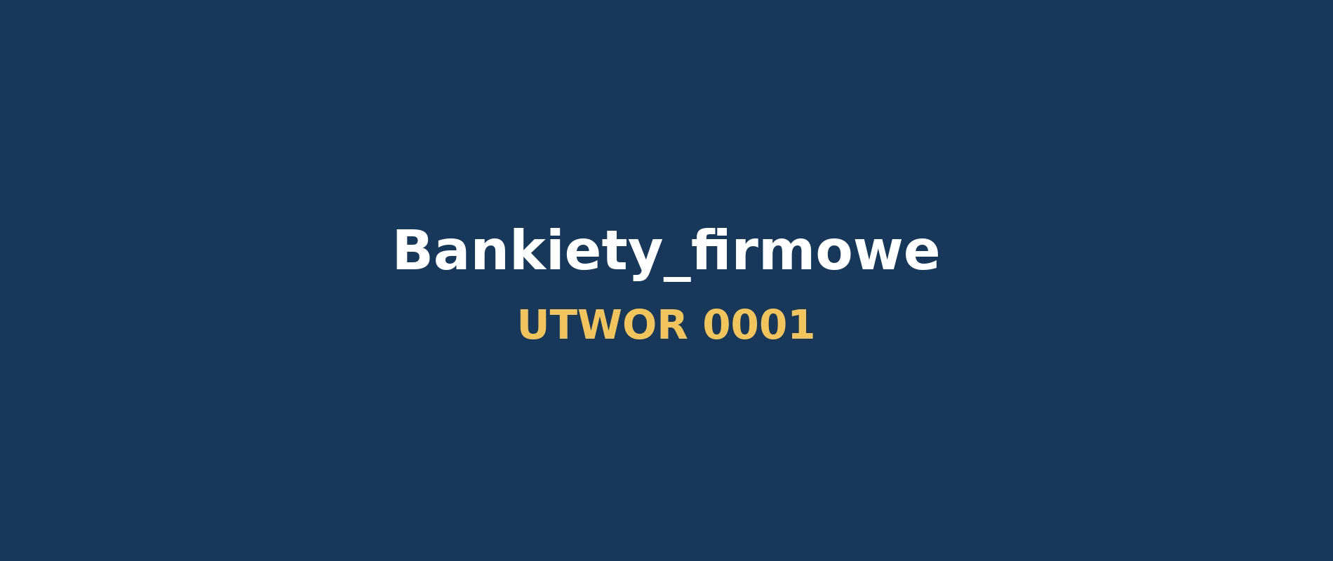 Baner piosenki firmowej