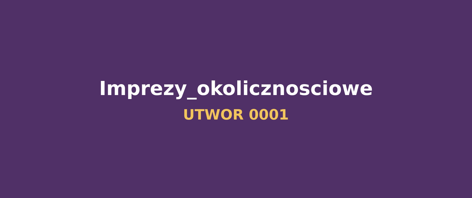 Baner piosenki okolicznościowej