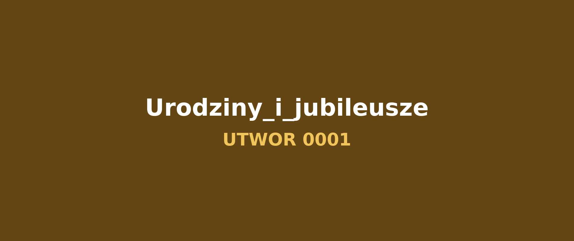 Baner piosenki urodzinowej